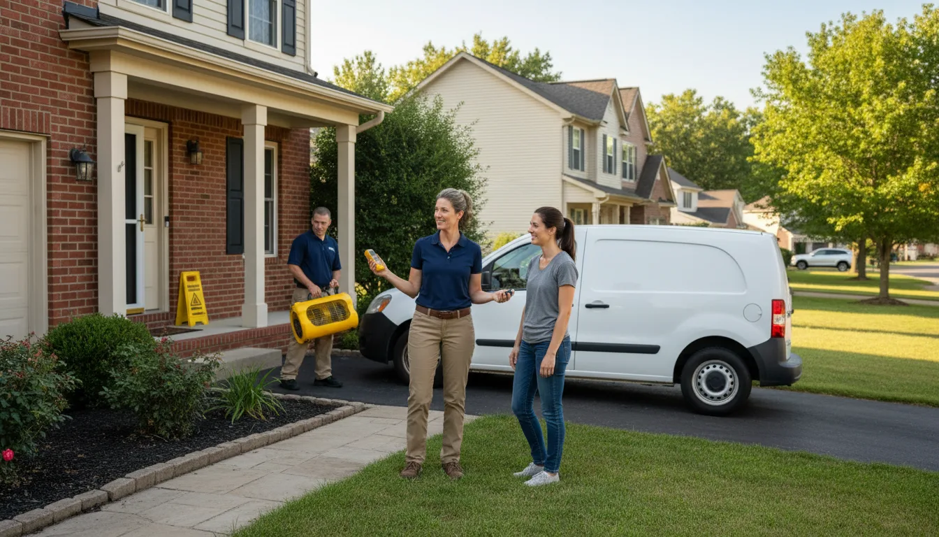 Water restoration image for Dehumidification And Cleanup Services in Roseville, IL